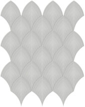Loft Grey Glossy Scallop Mosaic | Tiles By Kia