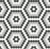 Midnight Blend Matte Hexagon Pattern Mosaic | Tiles By Kia