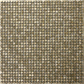 Mini Hexagon Gold Aluminum Mosaic | Tiles By Kia
