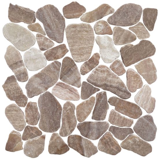 Mini Opus Matte Beige Brown Marble Stone Interlocking