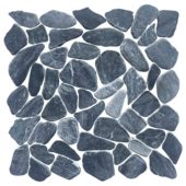 Mini Opus Matte Grey Mix Marble Stone Interlocking | Tiles By Kia