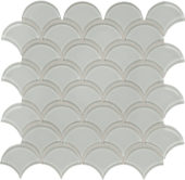 Mist Scallop Mosaic | Tiles By Kia