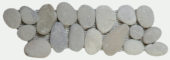 Mix Grey/Beige Rectified Matte Pebble Interlocking Border | Tiles By Kia