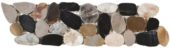 Mix Sliced Polished Pebble Interlocking Border | Tiles By Kia