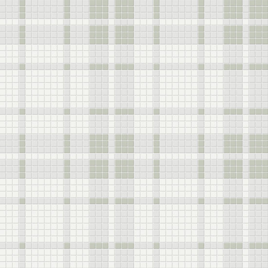 Morning Blend Matte Plaid Pattern Mosaic | Tiles By Kia