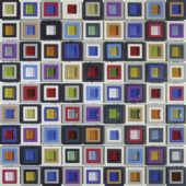 Multicolor Square Mix Glass Resin | Tiles By Kia