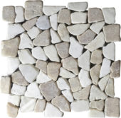 Onyx White Mini Opus Interlocking Mosaic | Tiles By Kia