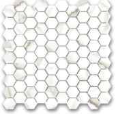 Polished 1" Adoration Hex Mosaic | Tiles By Kia