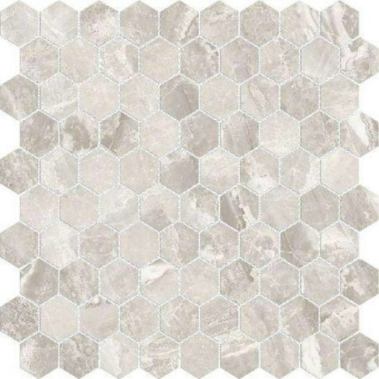Polished 1" Inspiration Hex Mosaic  | Tiles By Kia