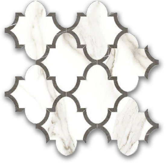 Polished Adoration Arabesque Mosaic | Tiles By Kia