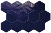 Ronda 5.5X6.3” Cobalt Hexagon | Tiles By Kia