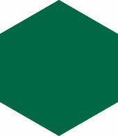 Ronda 5.5X6.3” Green Hexagon | Tiles By Kia