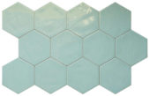 Ronda 5.5X6.3” Mint Hexagon | Tiles By Kia