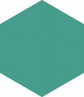 Ronda 5.5X6.3” Teal Hexagon | Tiles By Kia