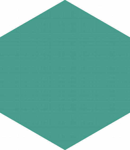 Ronda 5.5X6.3” Teal Hexagon | Tiles By Kia