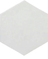 Ronda 5.5X6.3” White Hexagon | Tiles By Kia