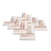 Rosey Weave Mosaic | Tiles By Kia