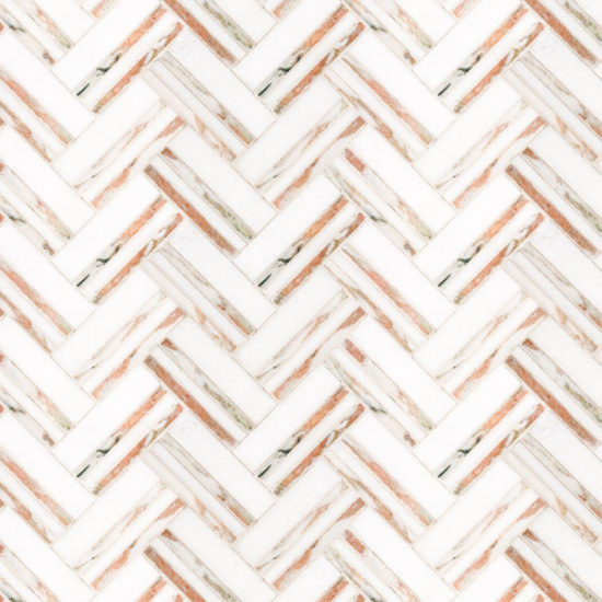 Rosey Weave Mosaic | Tiles By Kia