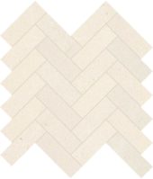 Serene Ivory 1.25x4 Herringbone Mosaic | Tiles By Kia