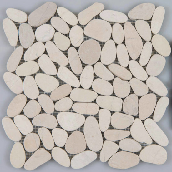 Serenity Ivory Flat Pebble | Tiles By Kia