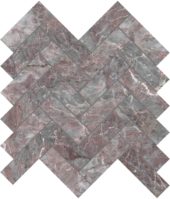 Sereno Burgundy 1.25x4 Herringbone Mosaic | Tiles By Kia
