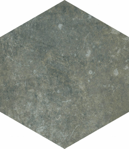 Seville 5.5X6.3” Black Hexagon | Tiles By Kia