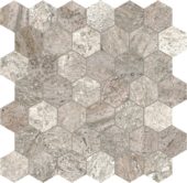 Silver Ash 2 Hexagon Mosaic | Tiles By Kia