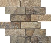 Slate Stone Beige Glazed Ceramic 2"x6" Brick | Tiles By Kia