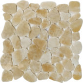 Sliced Onyx Crema Polished Mosaic | Tiles By Kia