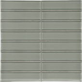 Smoke 1.5X6 Stacked Mosaic | Tiles By Kia