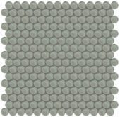 Smoke Penny Round Mosaic | Tiles By Kia