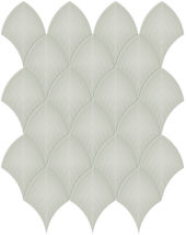 Soft Sage Glossy Scallop Mosaic | Tiles By Kia