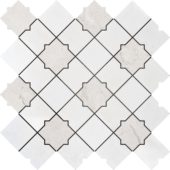 Star & Square White & Beige Mix Marble | Tiles By Kia