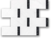 Stark Brick Mosaic Marbled | Tiles By Kia