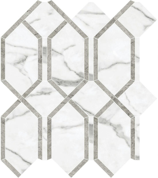 Statuario Venezia Polished Modella Mosaic | Tiles By Kia