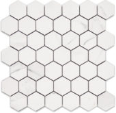 Treasure Statuario 2x2 Polished Hexagon Mosaic | Tiles By Kia