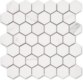 Treasure Statuario 2x2 Polished Hexagon Mosaic | Tiles By Kia