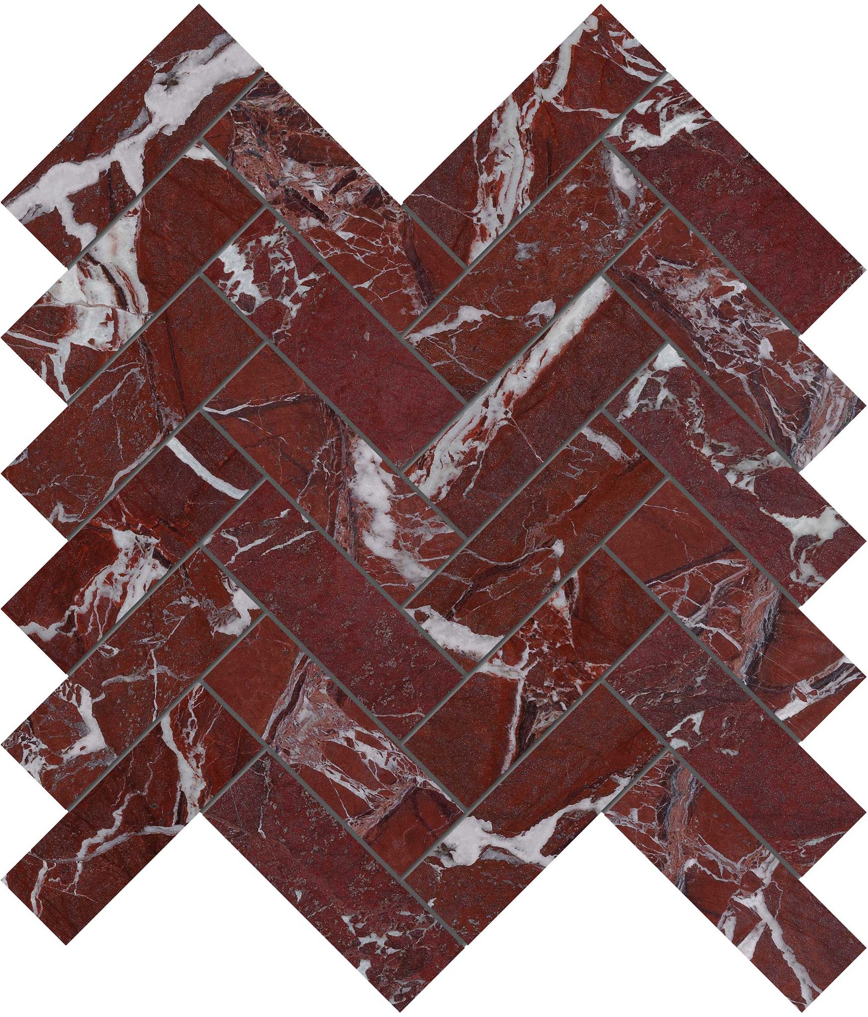 Tuscano Rosso 1.25x4 Herringbone Mosaic | Tiles By Kia