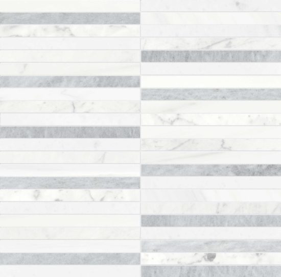 Utopio .5x6 Stacked Polar Mosaic | Tiles By Kia