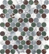 Utopio 1.25 Penny Round Tropic Mosaic | Tiles By Kia