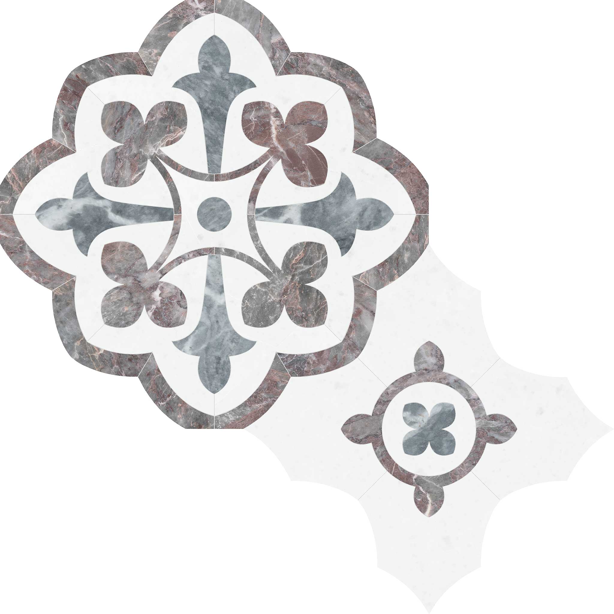 Utopio Fleur Blush Mosaic | Tiles By Kia