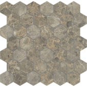 Velutto Ash 2 Hexagon Mosaic | Tiles By Kia