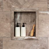 Venetian Marble Shower Niche 14.5x12 Inside | Tiles By Kia