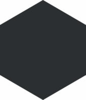 Vida 5.5X6.3” Black Hexagon | Tiles By Kia