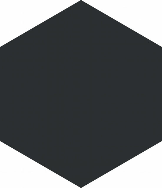 Vida 5.5X6.3” Black Hexagon | Tiles By Kia