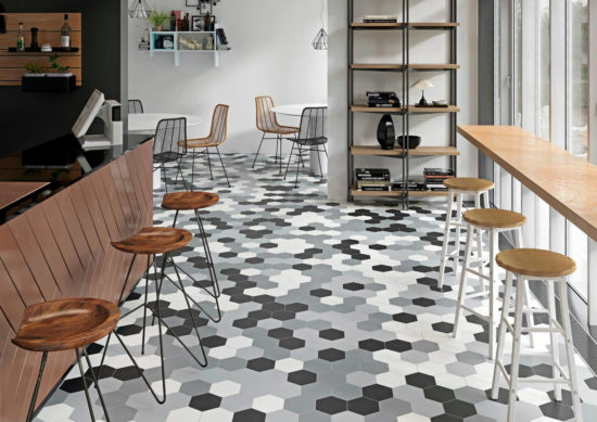 Vida 5.5X6.3” Grey Hexagon | Tiles By Kia