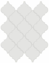 Vintage Grey Glossy Arabesque Mosaic | Tiles By Kia