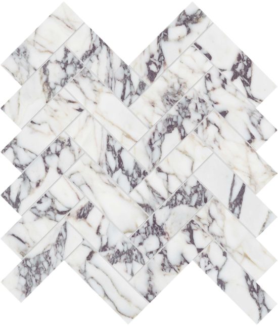 Viola Roccia 1.25×4 Herringbone Mosaic