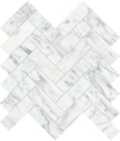 Virtue Bianco 1.25x4 Herringbone Mosaic | Tiles By Kia