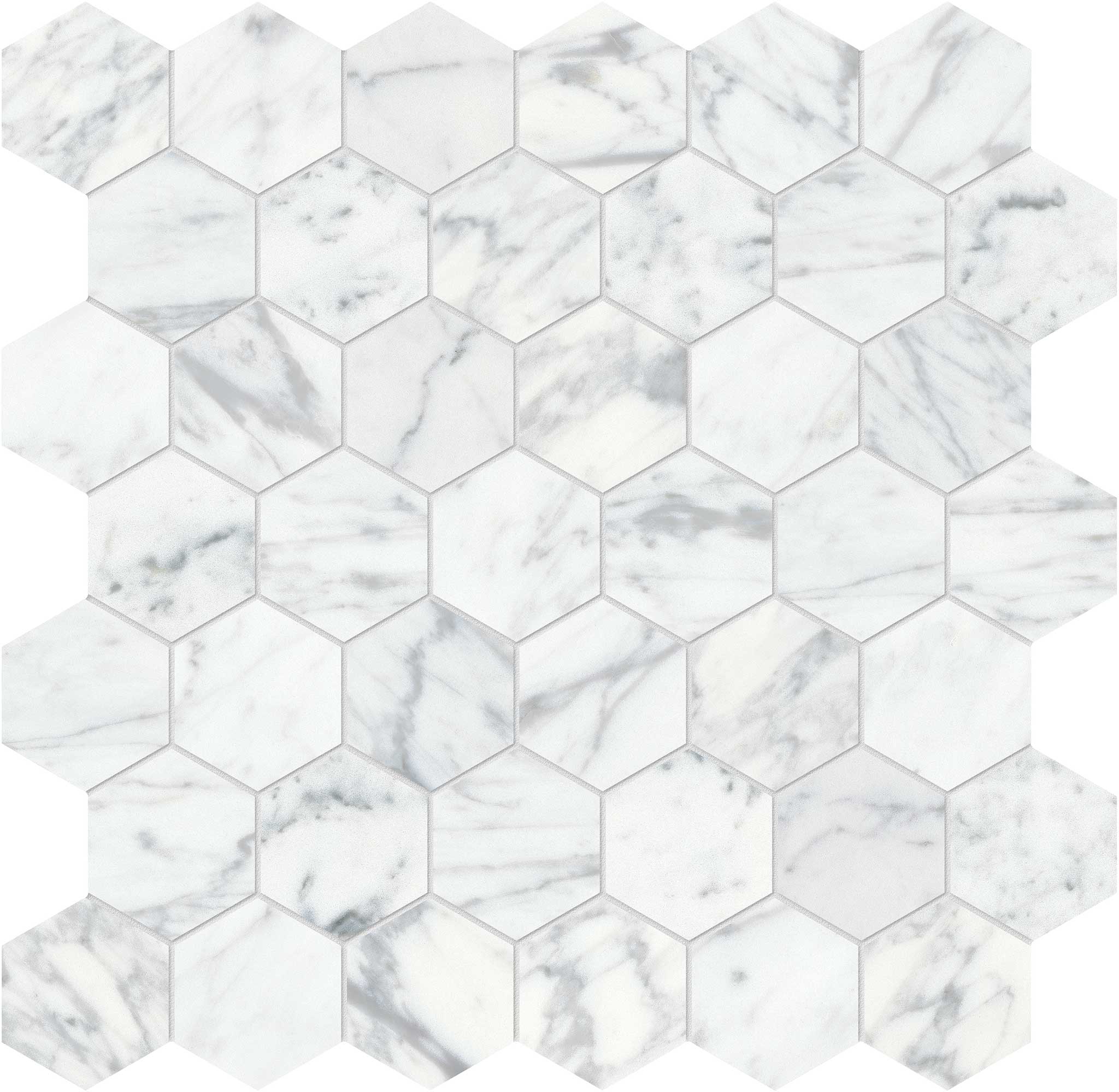 Virtue Bianco 2 Hexagon Mosaic | Tiles By Kia